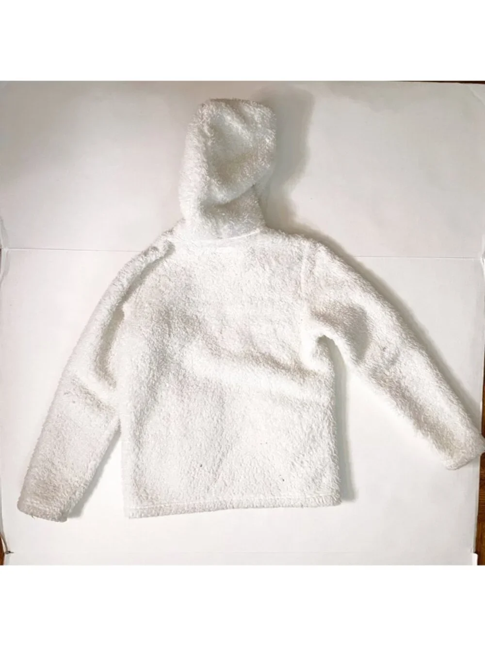 Patagonia White Los Gatos Full Zip Hoodie, Size 10 (M)